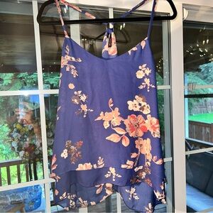 Maurices Blue Floral Camisole